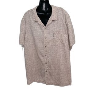COLUMBIA Button Down Short Sleeve Camp Hiking Shirt Mens Plus Size XXL